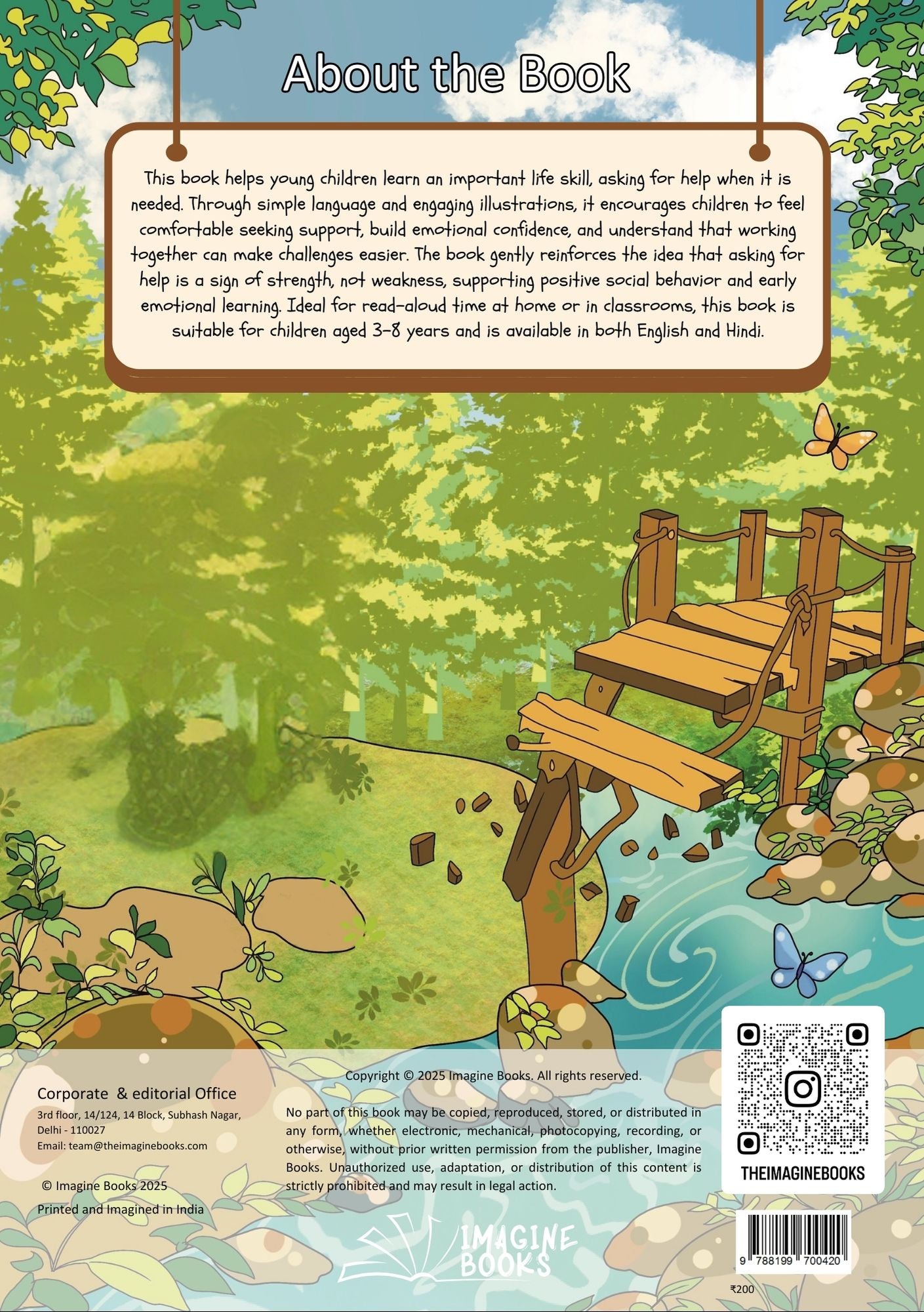 Pippy Poppy Crosses the Broken Bridge – Moral Story Book for Kids | Values, Courage & Asking for Help | Picture Story Book | Simple Short story (Ages 3–8)